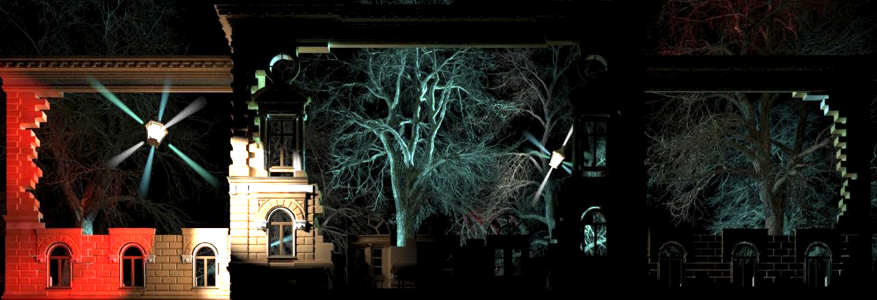 3D mapping Berlin tree